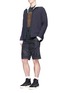 Figure View - Click To Enlarge - ALEXANDER WANG - Padded nylon shorts