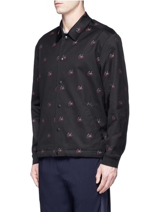 Front View - Click To Enlarge - ALEXANDER WANG - 'Girls' embroidered coach jacket