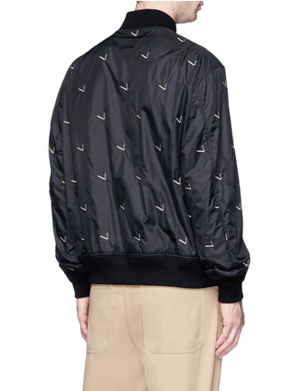 Back View - Click To Enlarge - ALEXANDER WANG - Cigarette embroidered bomber jacket