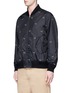 Front View - Click To Enlarge - ALEXANDER WANG - Cigarette embroidered bomber jacket