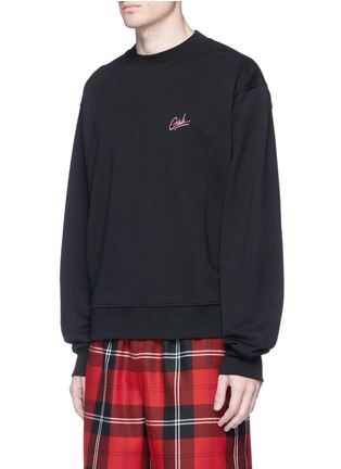 Front View - Click To Enlarge - ALEXANDER WANG - 'Girls' embroidered cotton sweatshirt