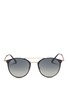 Main View - Click To Enlarge - RAY-BAN - 'RB3546' coated metal round sunglasses