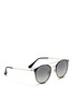 Figure View - Click To Enlarge - RAY-BAN - 'RB3546' coated metal round sunglasses