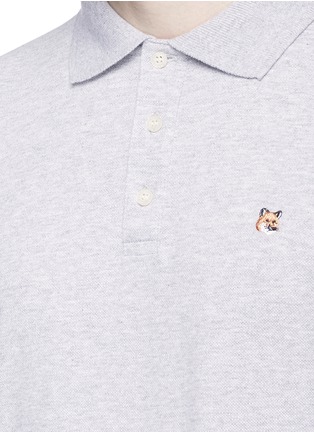 Detail View - Click To Enlarge - MAISON KITSUNÉ - Fox head embroidered polo shirt