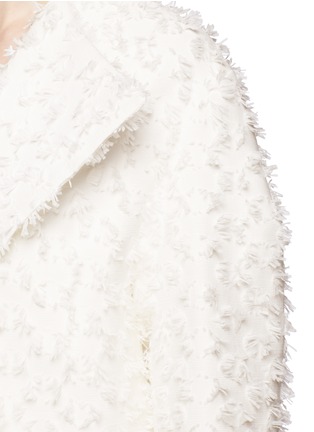 Detail View - Click To Enlarge - MATICEVSKI - 'Imagination' fringed fil coupé coat