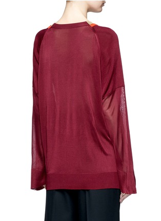 Back View - Click To Enlarge - TOGA ARCHIVES - Tucked-in colourblock sweater