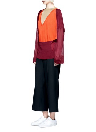 Figure View - Click To Enlarge - TOGA ARCHIVES - Tucked-in colourblock sweater