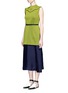 Front View - Click To Enlarge - TOGA ARCHIVES - Embellished layered vest belted dress