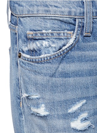 Detail View - Click To Enlarge - CURRENT/ELLIOTT - 'The Fling' stud knee distressed jeans