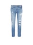 Main View - Click To Enlarge - CURRENT/ELLIOTT - 'The Fling' stud knee distressed jeans