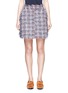 Main View - Click To Enlarge - MSGM - Denim back tweed skirt