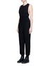 Front View - Click To Enlarge - DKNY - Merino wool cable knit jumpsuit