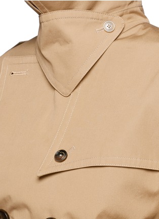 Detail View - Click To Enlarge - BALENCIAGA - Two-way off-shoulder swing trench coat