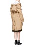 Back View - Click To Enlarge - BALENCIAGA - Two-way off-shoulder swing trench coat