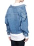 Detail View - Click To Enlarge - BALENCIAGA - Two-way swing denim jacket