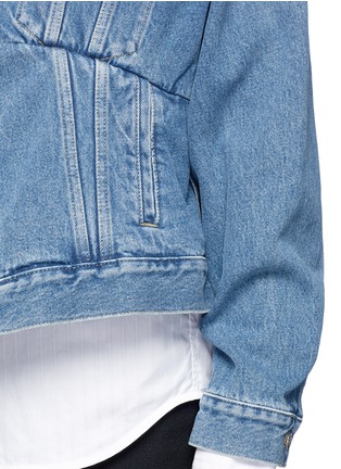  - BALENCIAGA - Two-way swing denim jacket