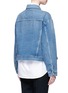 Back View - Click To Enlarge - BALENCIAGA - Two-way swing denim jacket