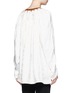 Back View - Click To Enlarge - CHLOÉ - Button embroidered bib floral jacquard tunic