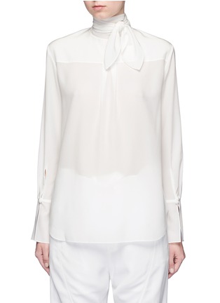 Main View - Click To Enlarge - CHLOÉ - Neck tie silk blouse