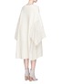 Back View - Click To Enlarge - CHLOÉ - Diamond lattice textured wool knit dress