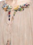 Detail View - Click To Enlarge - CHLOÉ - Floral tissue jersey embroidered crépon blouse