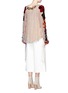 Back View - Click To Enlarge - CHLOÉ - Floral tissue jersey embroidered crépon blouse