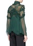 Back View - Click To Enlarge - CHLOÉ - Raised embroidery silk crépon blouse