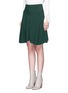 Front View - Click To Enlarge - CHLOÉ - Curve hem cady skirt