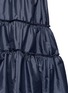 Detail View - Click To Enlarge - CHLOÉ - Ruffle trim silk shantung dress