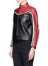 Front View - Click To Enlarge - CHLOÉ - Colourblock leather biker jacket