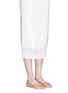 Figure View - Click To Enlarge - ISA TAPIA - 'Clement' suede heart patent leather skimmer flats