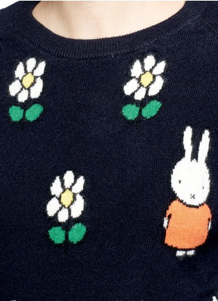 Detail View - Click To Enlarge - CHINTI & PARKER - x Miffy 'Miffy Daisy' cashmere sweater