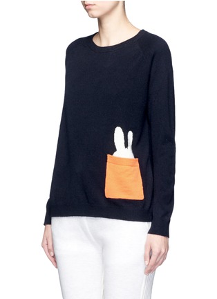 Front View - Click To Enlarge - CHINTI & PARKER - x Miffy 'Miffy Peek Pocket' cashmere sweater