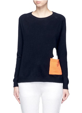 Main View - Click To Enlarge - CHINTI & PARKER - x Miffy 'Miffy Peek Pocket' cashmere sweater
