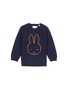 Main View - Click To Enlarge - CHINTI & PARKER - x Miffy 'Miffy Face' cashmere kids sweater