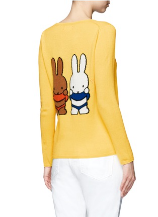 Back View - Click To Enlarge - CHINTI & PARKER - x Miffy 'Miffy Peekaboo' cashmere sweater