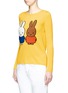 Front View - Click To Enlarge - CHINTI & PARKER - x Miffy 'Miffy Peekaboo' cashmere sweater
