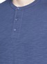 Detail View - Click To Enlarge - ALEX MILL - Garment dyed cotton slub Henley shirt
