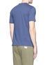 Back View - Click To Enlarge - ALEX MILL - Garment dyed cotton slub Henley shirt