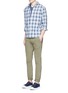 Figure View - Click To Enlarge - ALEX MILL - Garment dyed cotton slub Henley shirt