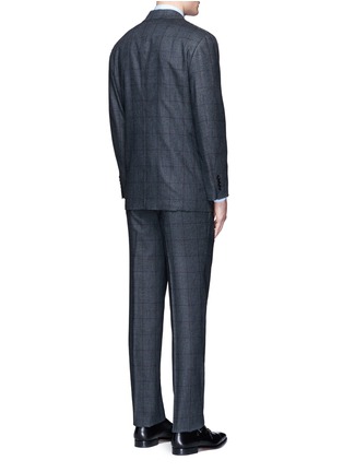 Back View - Click To Enlarge - TOMORROWLAND - Glen plaid Ermenegildo Zegna silk suit