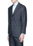 Front View - Click To Enlarge - TOMORROWLAND - Glen plaid Ermenegildo Zegna silk suit