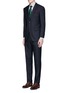Figure View - Click To Enlarge - TOMORROWLAND - Carlo Barbera® windowpane check wool herringbone suit