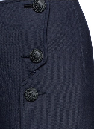 Detail View - Click To Enlarge - CÉDRIC CHARLIER - Anchor button foldover leg culottes
