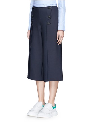 Front View - Click To Enlarge - CÉDRIC CHARLIER - Anchor button foldover leg culottes