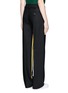 Back View - Click To Enlarge - CÉDRIC CHARLIER - Striped inseam wide leg pants