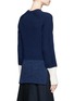 Back View - Click To Enlarge - CÉDRIC CHARLIER - Lurex hem chunky knit sweater