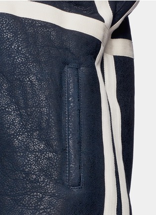 Detail View - Click To Enlarge - CÉDRIC CHARLIER - Fur collar sheepskin shearling coat
