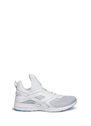 Main View - Click To Enlarge - ATHLETIC PROPULSION LABS - 'Cielo' metallic leather trim Techloom sneakers