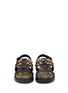 Front View - Click To Enlarge - ASH - 'Stone' crystal embellished leather slingback sandals